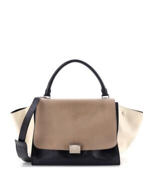Celine Tricolor Trapeze Bag Leather #260674C66B